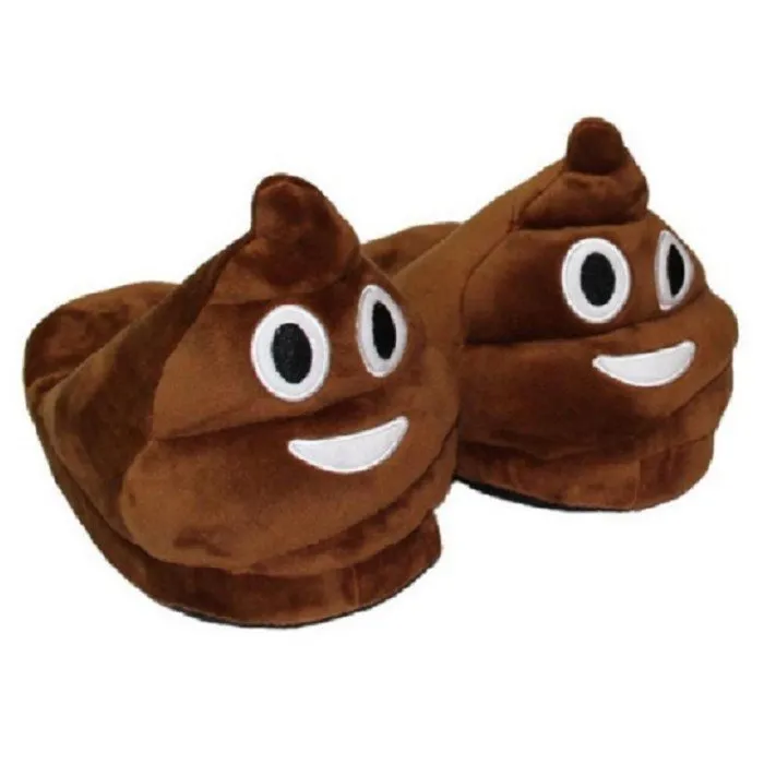 Cute and Fun Plush Emoji Slippers