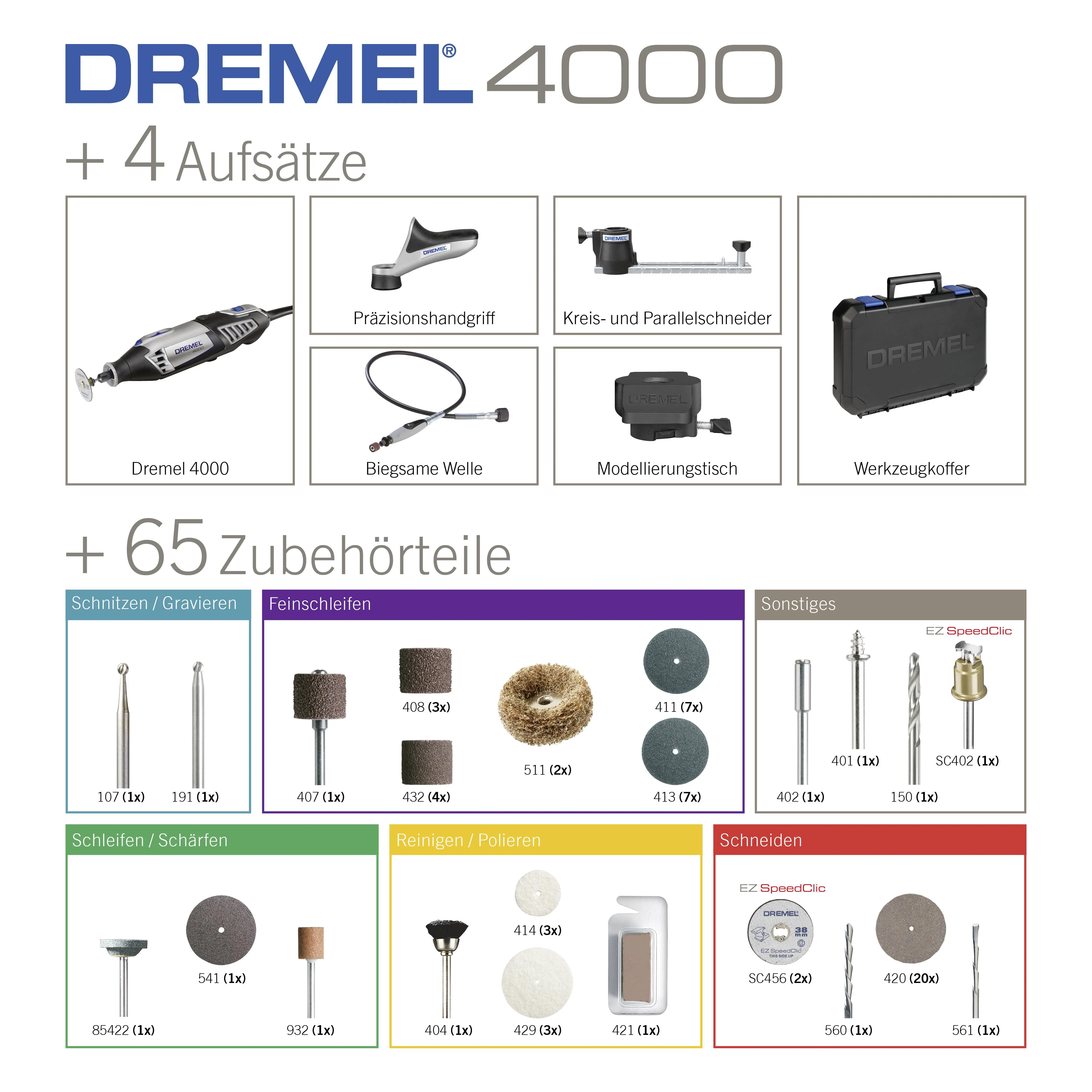 Dremel - 4000 - 4/65 Multi tool