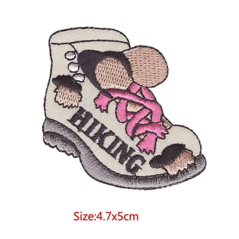 Embroidery Shoes Cloth Paste OK Clothing Accessories