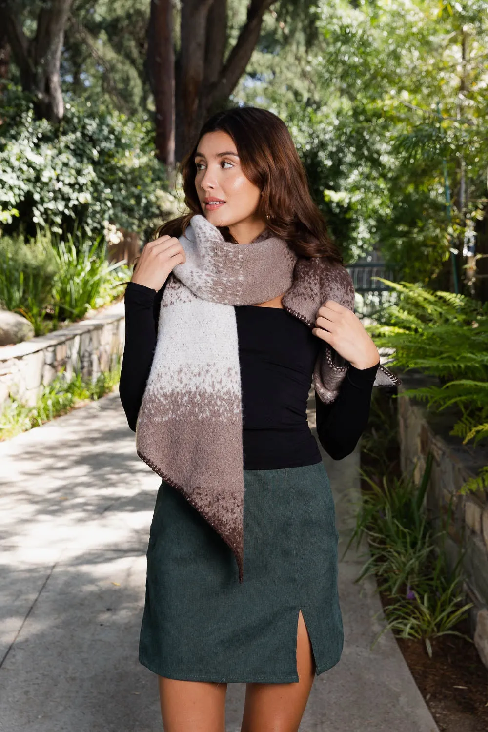 Emerald Green Shawls For Winter Cold Weather Cozy Warm Scarves