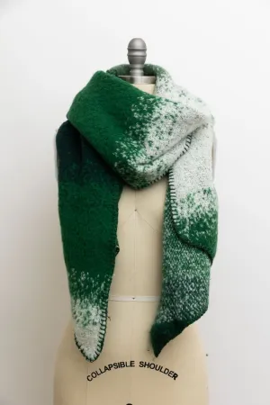 Emerald Green Shawls For Winter Cold Weather Cozy Warm Scarves
