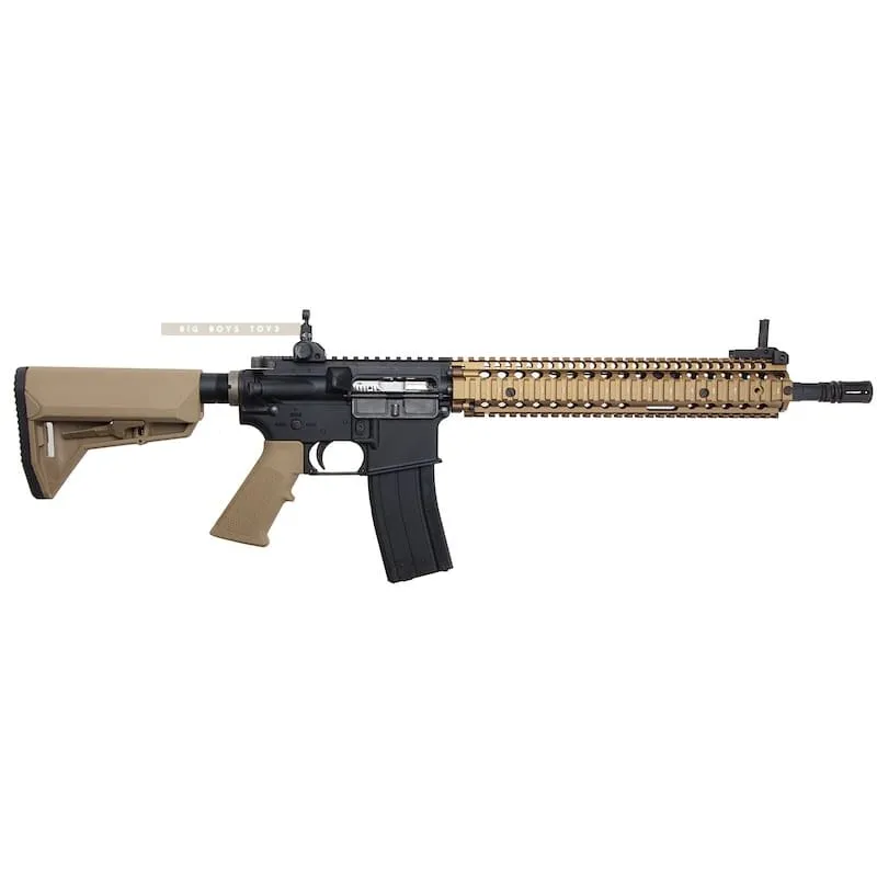 EMG Colt Licensed Daniel Defense 12.5 inch M4A1 SOPMOD Block 2 GBBR Airsoft -  BK/ DE (by King Arms)