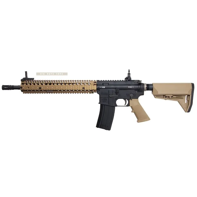 EMG Colt Licensed Daniel Defense 12.5 inch M4A1 SOPMOD Block 2 GBBR Airsoft -  BK/ DE (by King Arms)