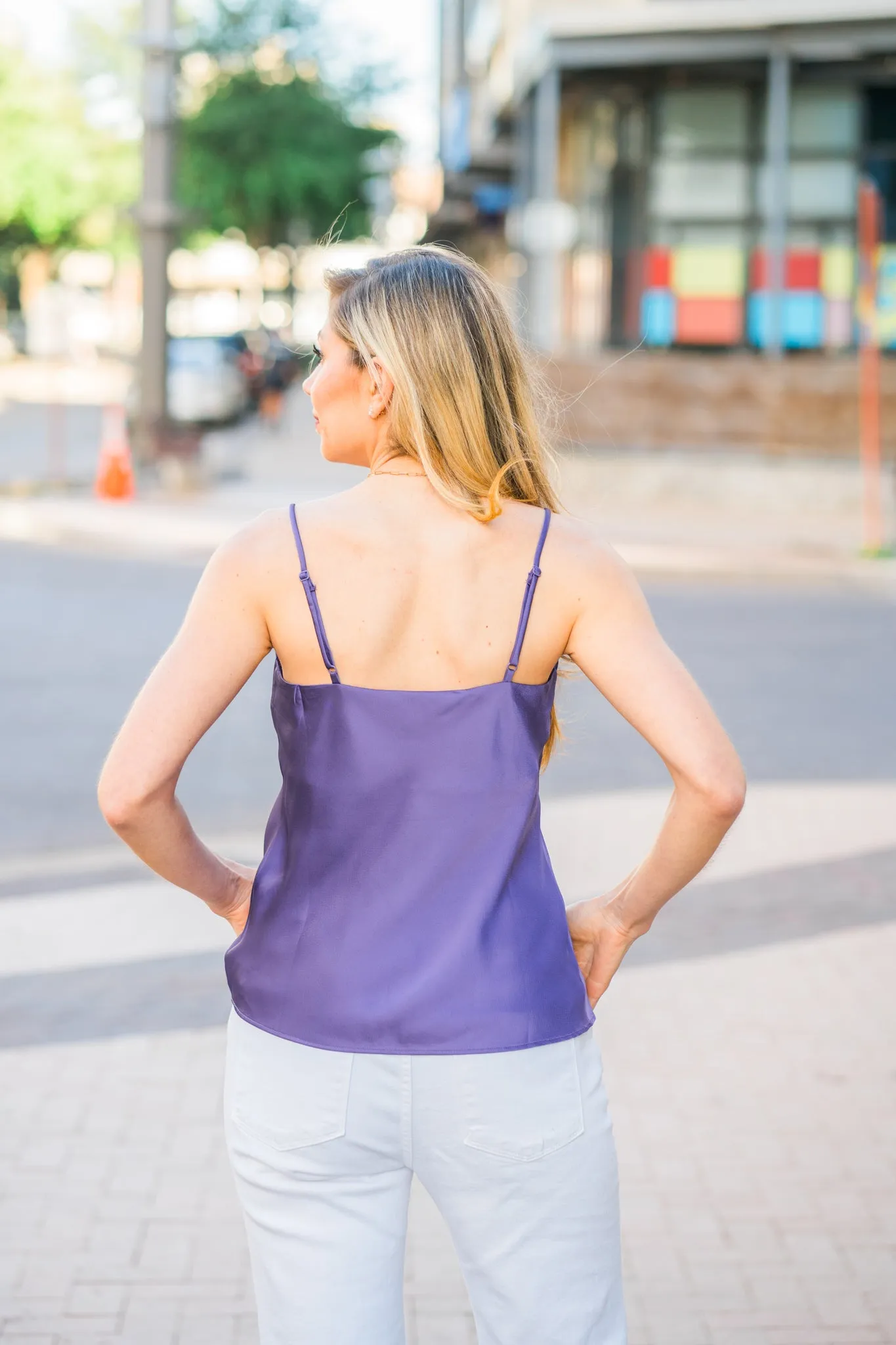 Emmy Cowl Tank (Mauve) Curvy