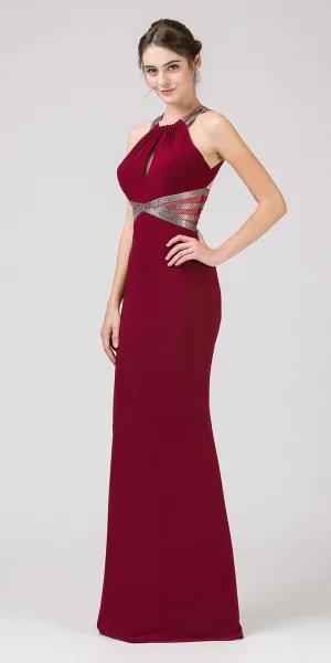 Eureka 8843 Keyhole Bodice Mermaid Long Prom Dress