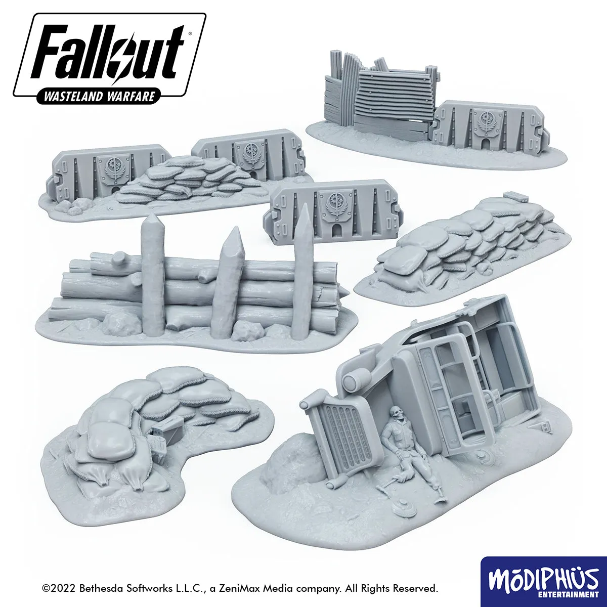 Fallout: Wasteland Warfare - Print at Home - Brotherhood of Steel Encampment STL