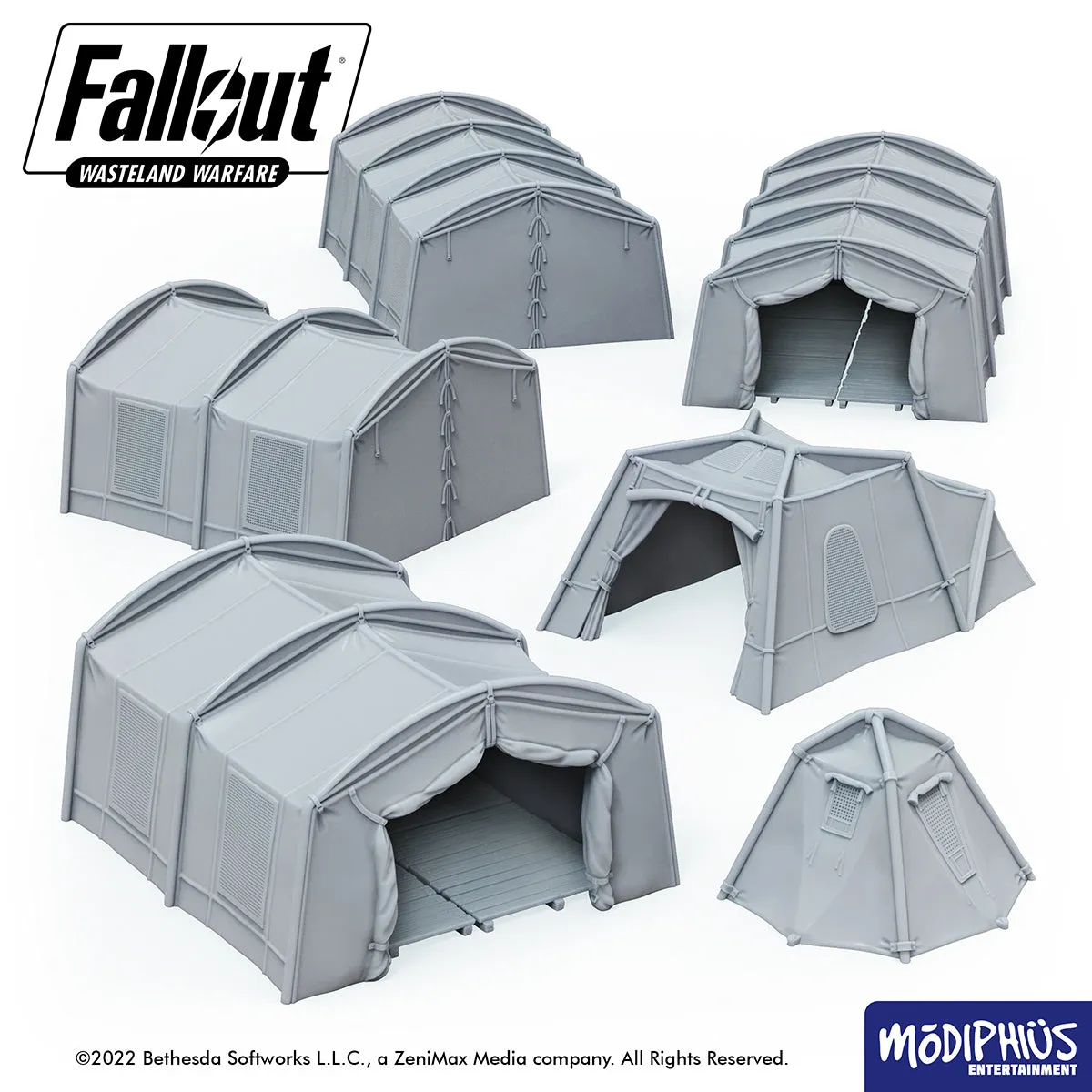 Fallout: Wasteland Warfare - Print at Home - Brotherhood of Steel Encampment STL