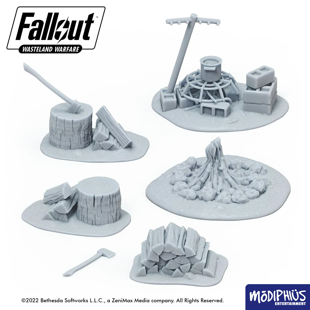 Fallout: Wasteland Warfare - Print at Home - Brotherhood of Steel Encampment STL