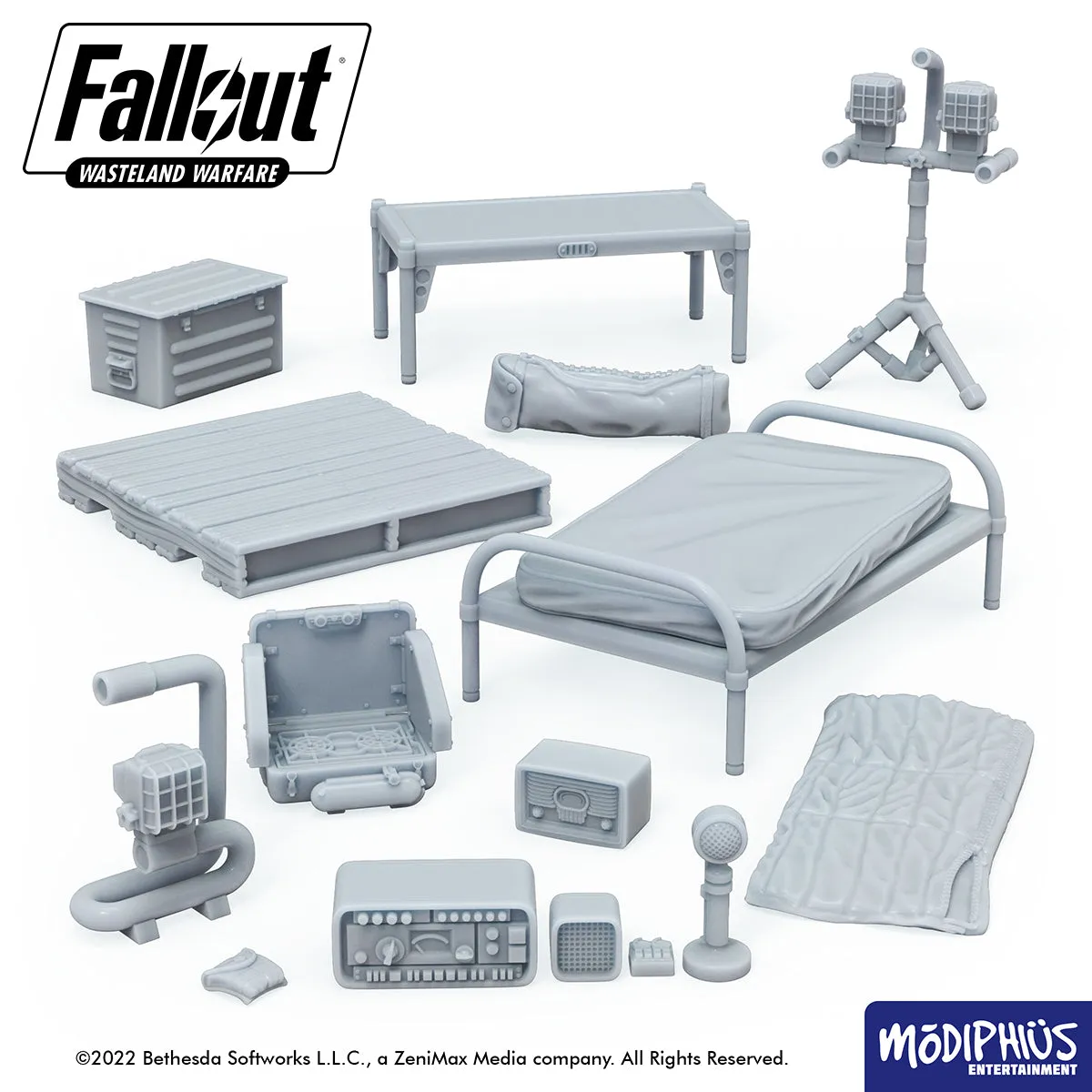 Fallout: Wasteland Warfare - Print at Home - Brotherhood of Steel Encampment STL