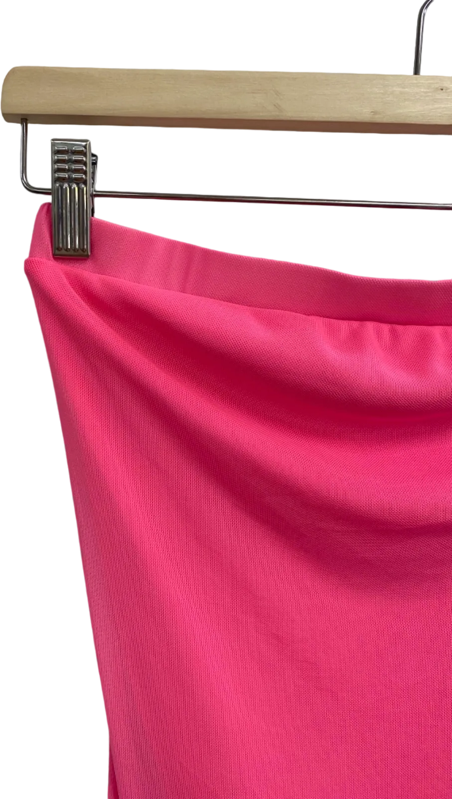 Fashion Nova Pink Bandeau Dress with Built-in Bodysuit UK S