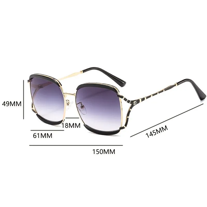 Fashion Shades women designer sun glasses high quality Luxury Brand Square Oversized Sunglasses For Ladies Summer Trendy Eyewear