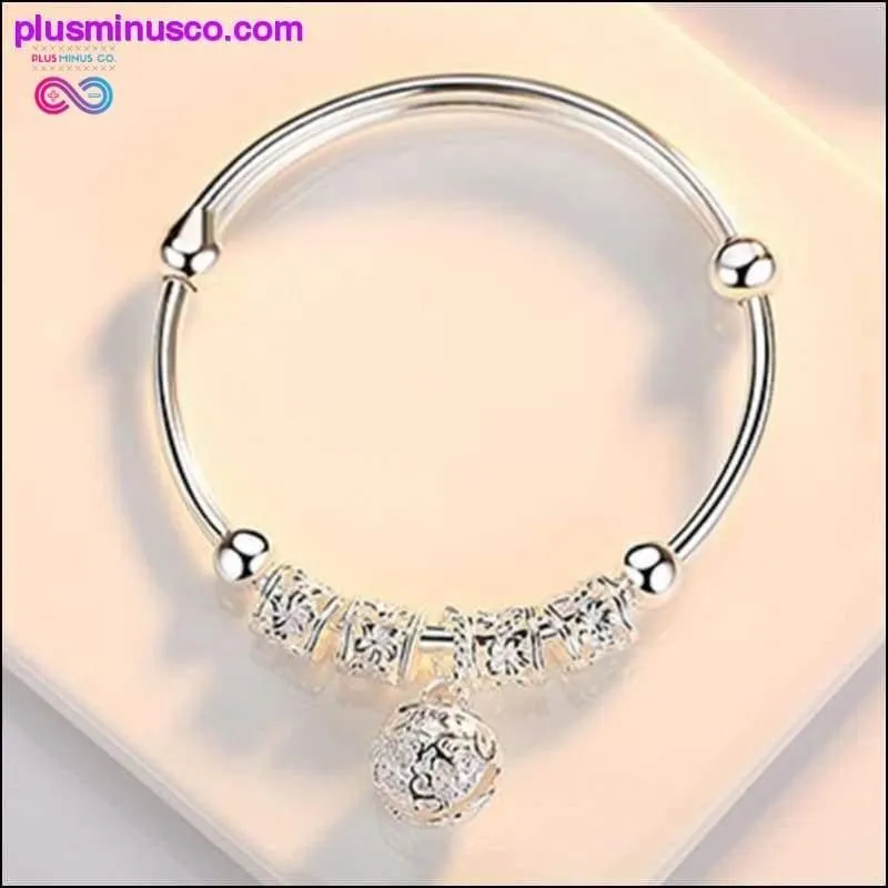 Fashion Silver Charm Artificial Stone Bangle Cuff Bracelet
