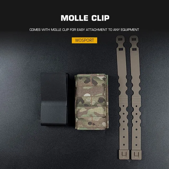 FAST Type Single 5.56 Magazine Pouch  (Long) - Black