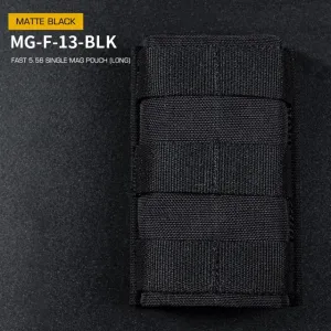 FAST Type Single 5.56 Magazine Pouch  (Long) - Black