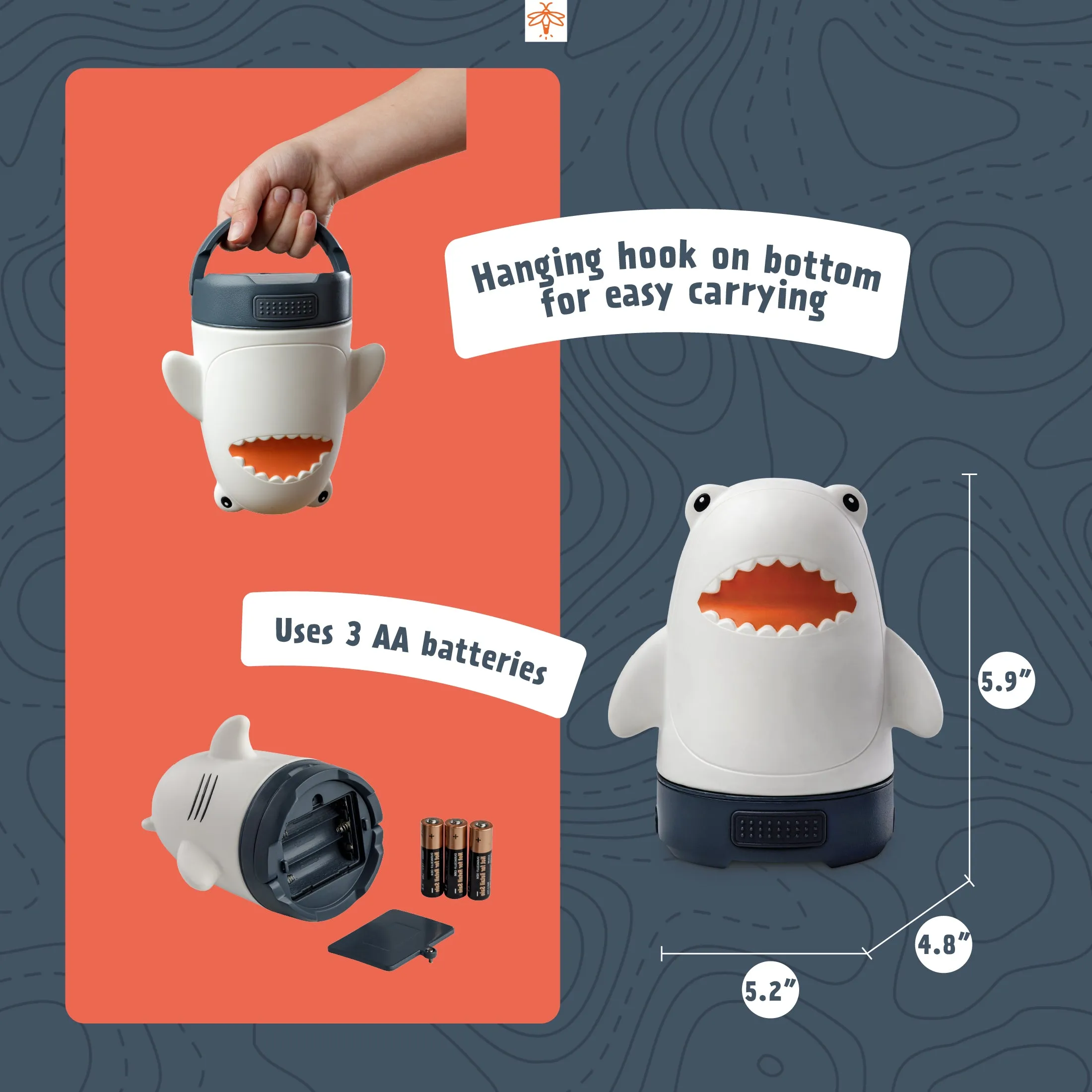 Finn the Shark Kids' Lantern