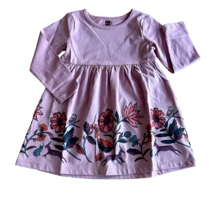 Floral Graphic Dress | Mauve Mist