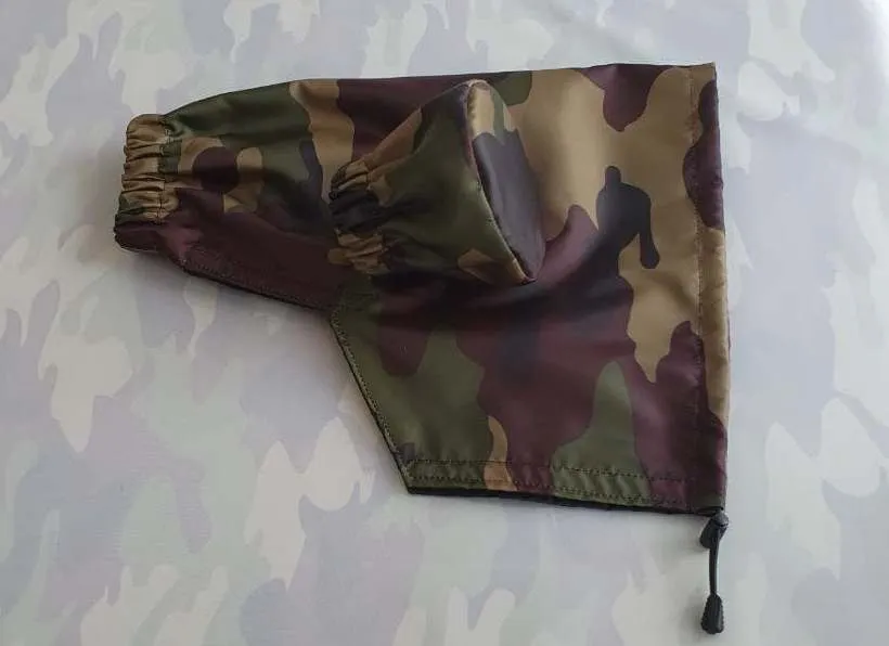 For CANON lens range SET  Waterproof Reversible Double layer  DPM Camo - Black Camera Lens Cover & CAP