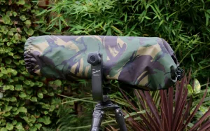 For CANON lens range SET  Waterproof Reversible Double layer  DPM Camo - Black Camera Lens Cover & CAP