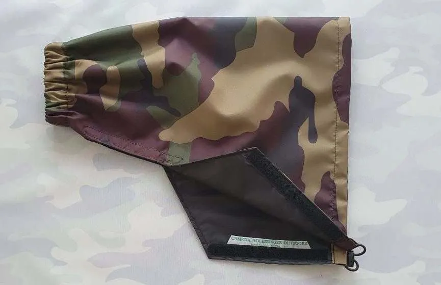For CANON lens range SET  Waterproof Reversible Double layer  DPM Camo - Black Camera Lens Cover & CAP