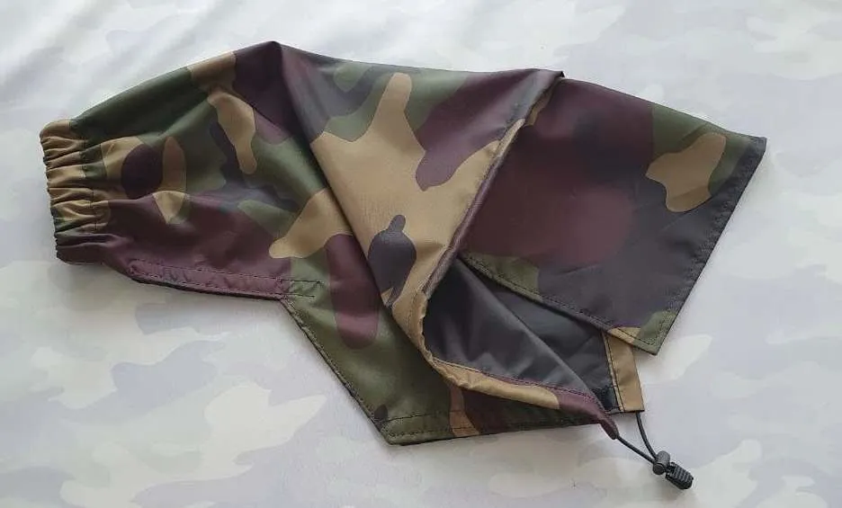For CANON lens range SET  Waterproof Reversible Double layer  DPM Camo - Black Camera Lens Cover & CAP