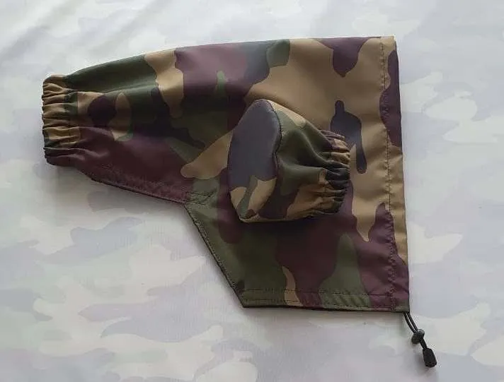 For CANON lens range SET  Waterproof Reversible Double layer  DPM Camo - Black Camera Lens Cover & CAP