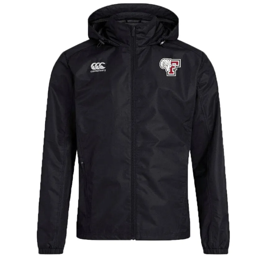 Fordham University Club Vaposhield Full Zip Rain Jacket by Canterbury