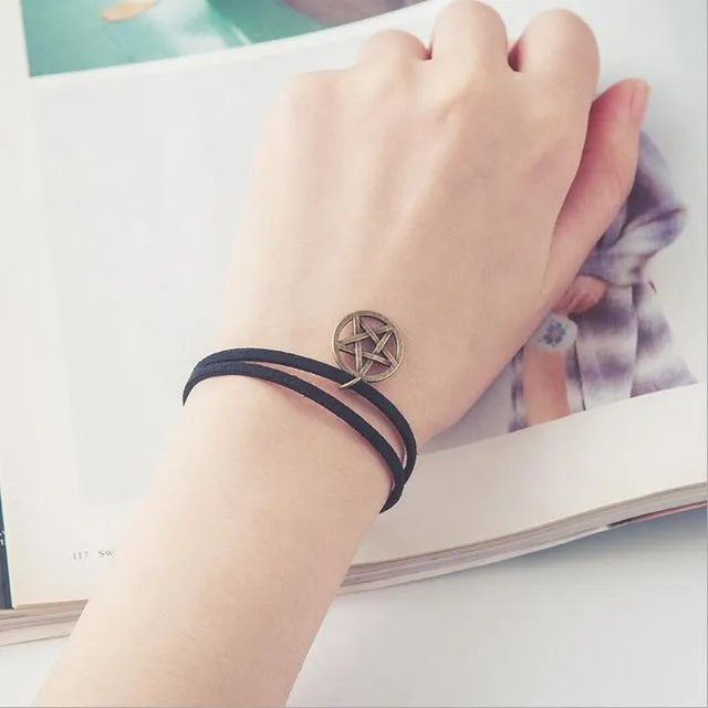 Free shipping wholessale Vintage imitation pearl sun black lace cute bracelets & bangles handmade accessories jewelry bracelets