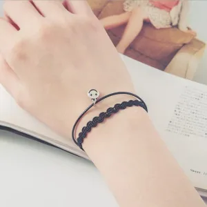Free shipping wholessale Vintage imitation pearl sun black lace cute bracelets & bangles handmade accessories jewelry bracelets