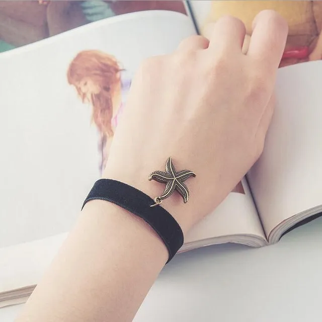 Free shipping wholessale Vintage imitation pearl sun black lace cute bracelets & bangles handmade accessories jewelry bracelets