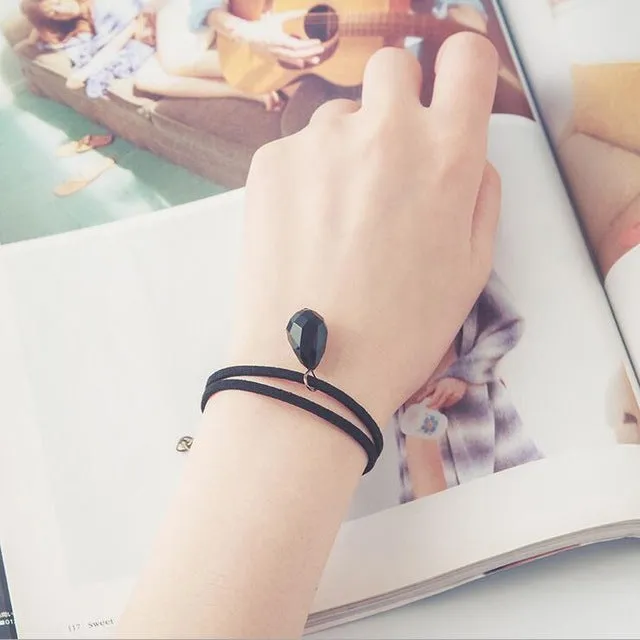 Free shipping wholessale Vintage imitation pearl sun black lace cute bracelets & bangles handmade accessories jewelry bracelets