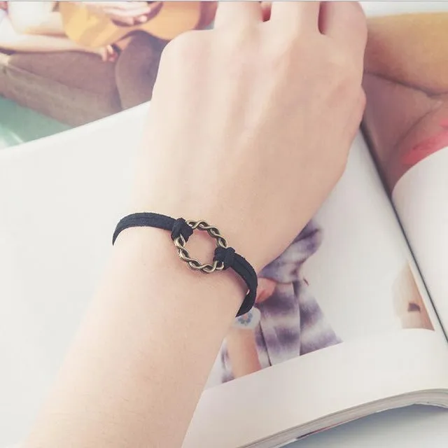 Free shipping wholessale Vintage imitation pearl sun black lace cute bracelets & bangles handmade accessories jewelry bracelets