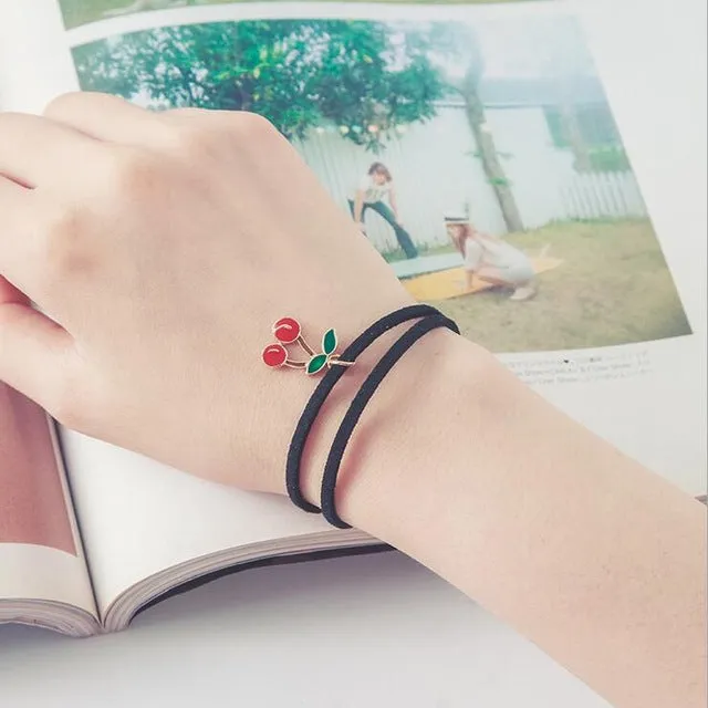 Free shipping wholessale Vintage imitation pearl sun black lace cute bracelets & bangles handmade accessories jewelry bracelets