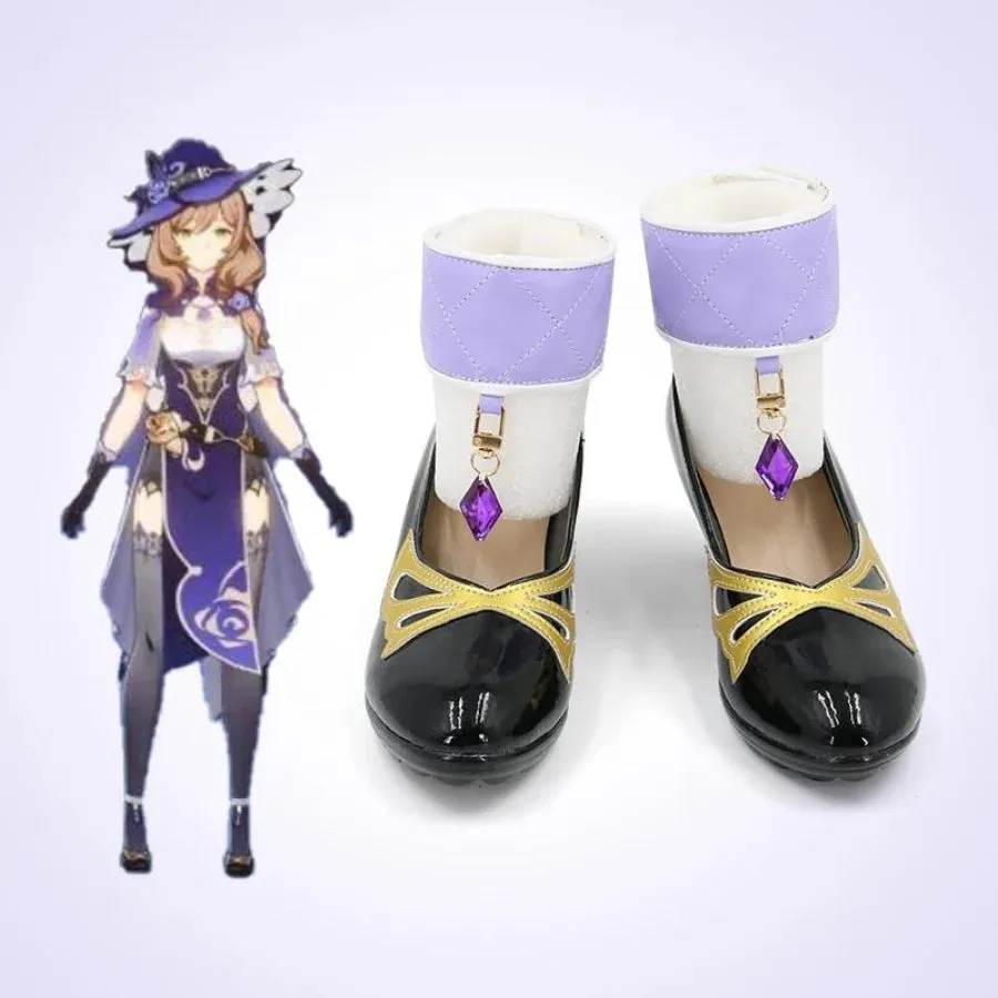 Genshin Impact Lisa Cosplay Shoes High Heels mp006321