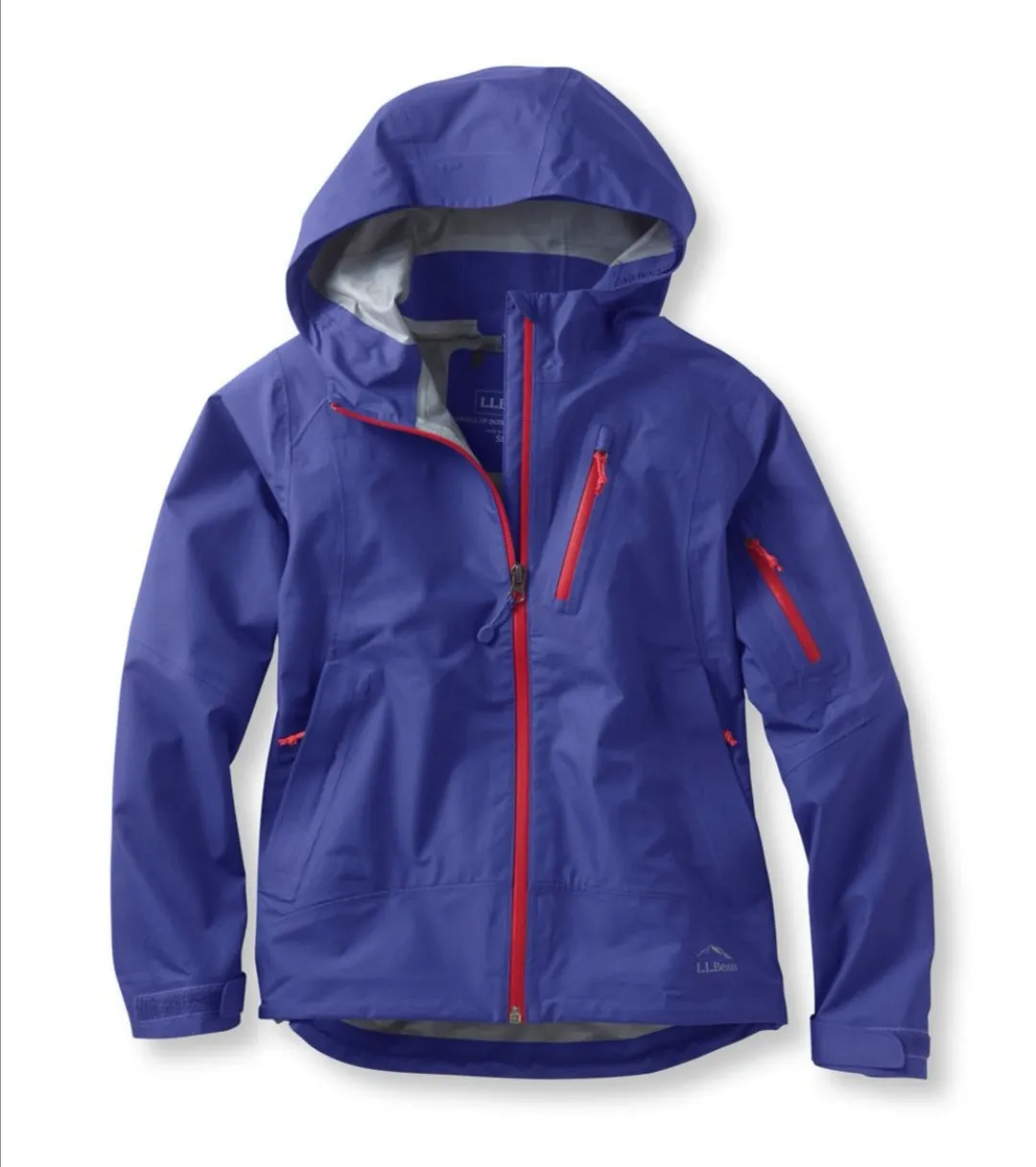 GIRL SIZE MEDIUM (5/6 YEARS) LL BEAN, Lightweight Zippered Jacket EUC B36