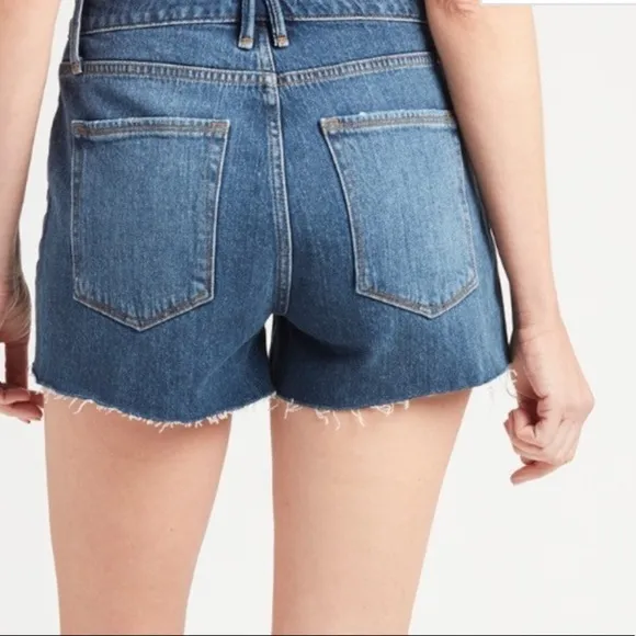 Good American Cut Off Denim Shorts