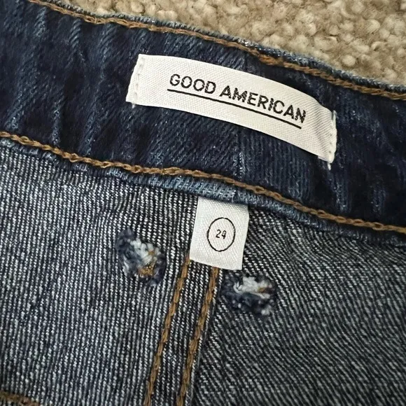 Good American Cut Off Denim Shorts