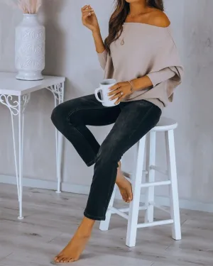 Grateful Dolman Knit Top - Beige