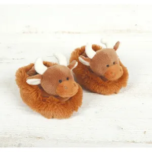 Hamish Highland Cow Baby Slippers