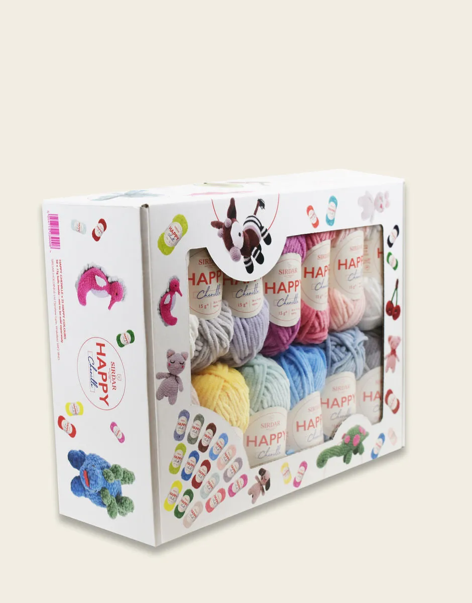 Happy Chenille Box of 25 Colors