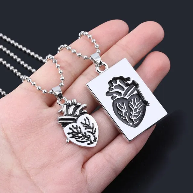Her King &amp; His Queen Couple Necklaces Lovers Pendant Fashion Crystal Jewelry Gifts