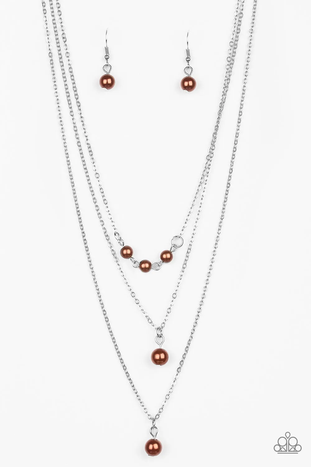 High Heels and Hustle - Brown Necklace
