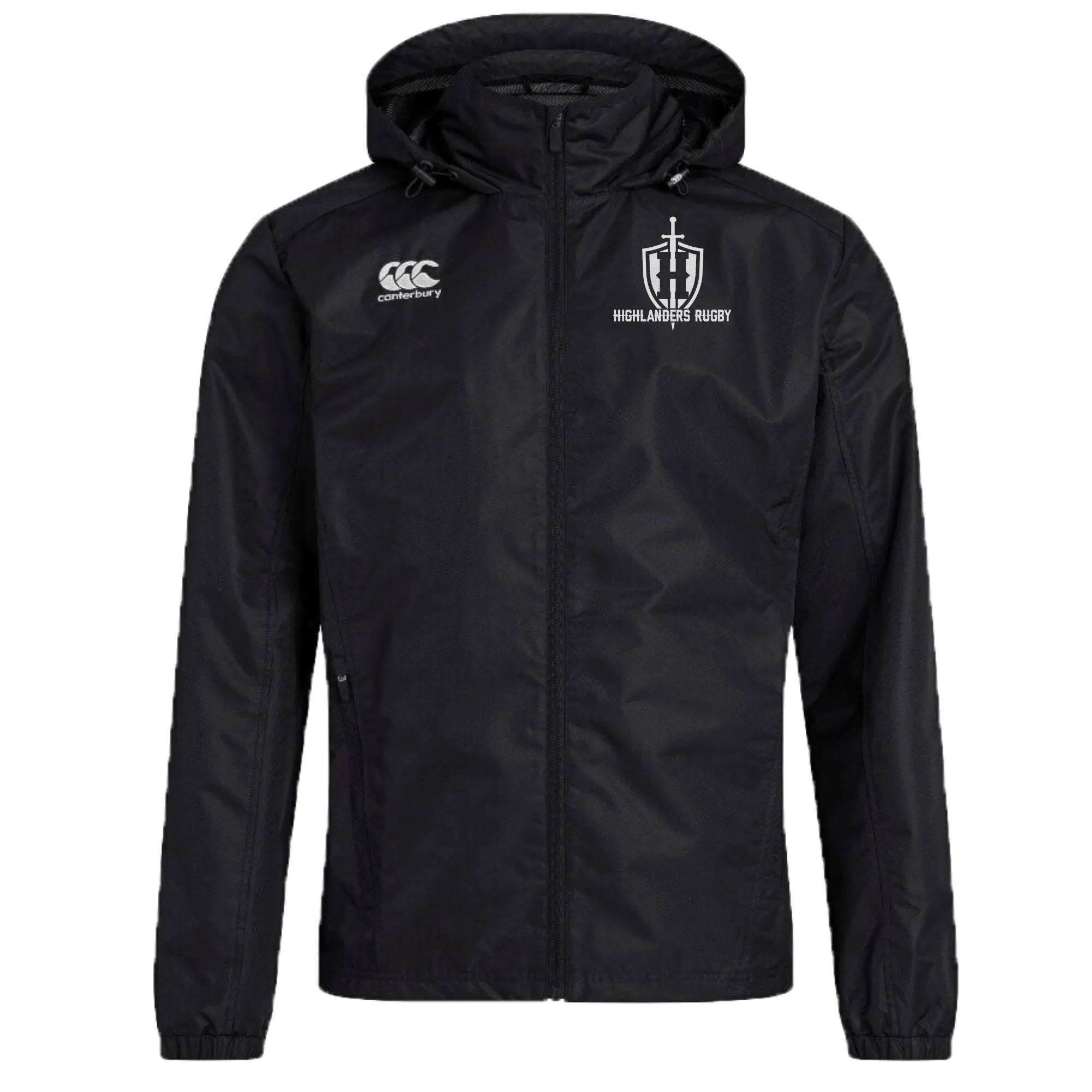 Highlanders Rugby NC Club Vaposhield Full Zip Rain Jacket by Canterbury