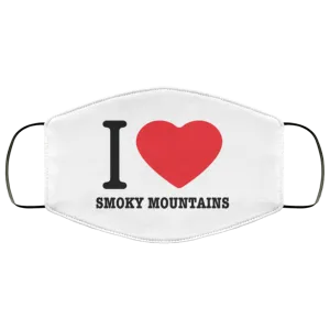I Love Smoky Mountains - Adult Face Mask