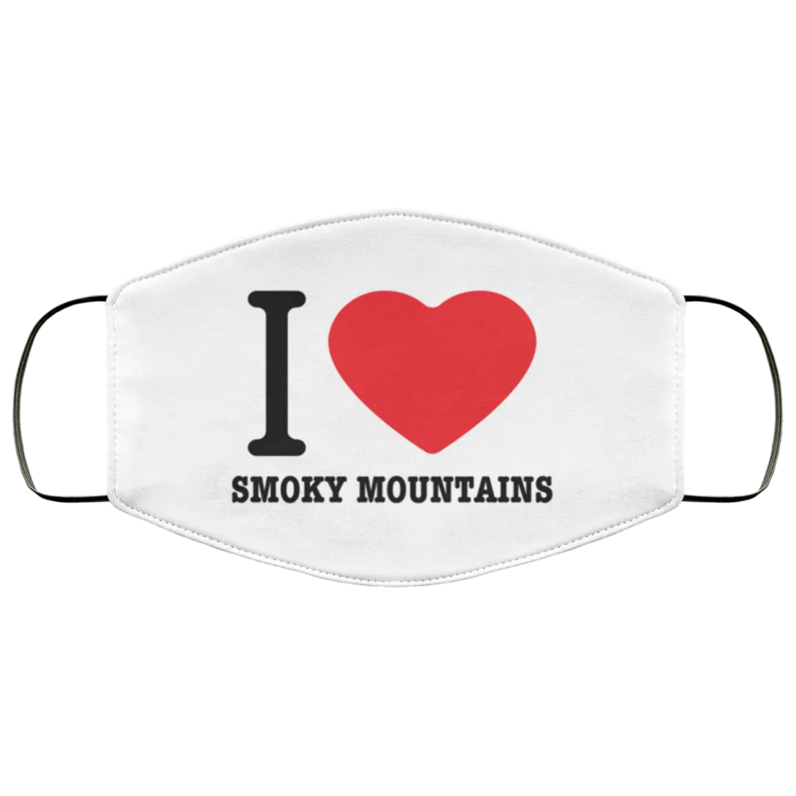 I Love Smoky Mountains - Adult Face Mask