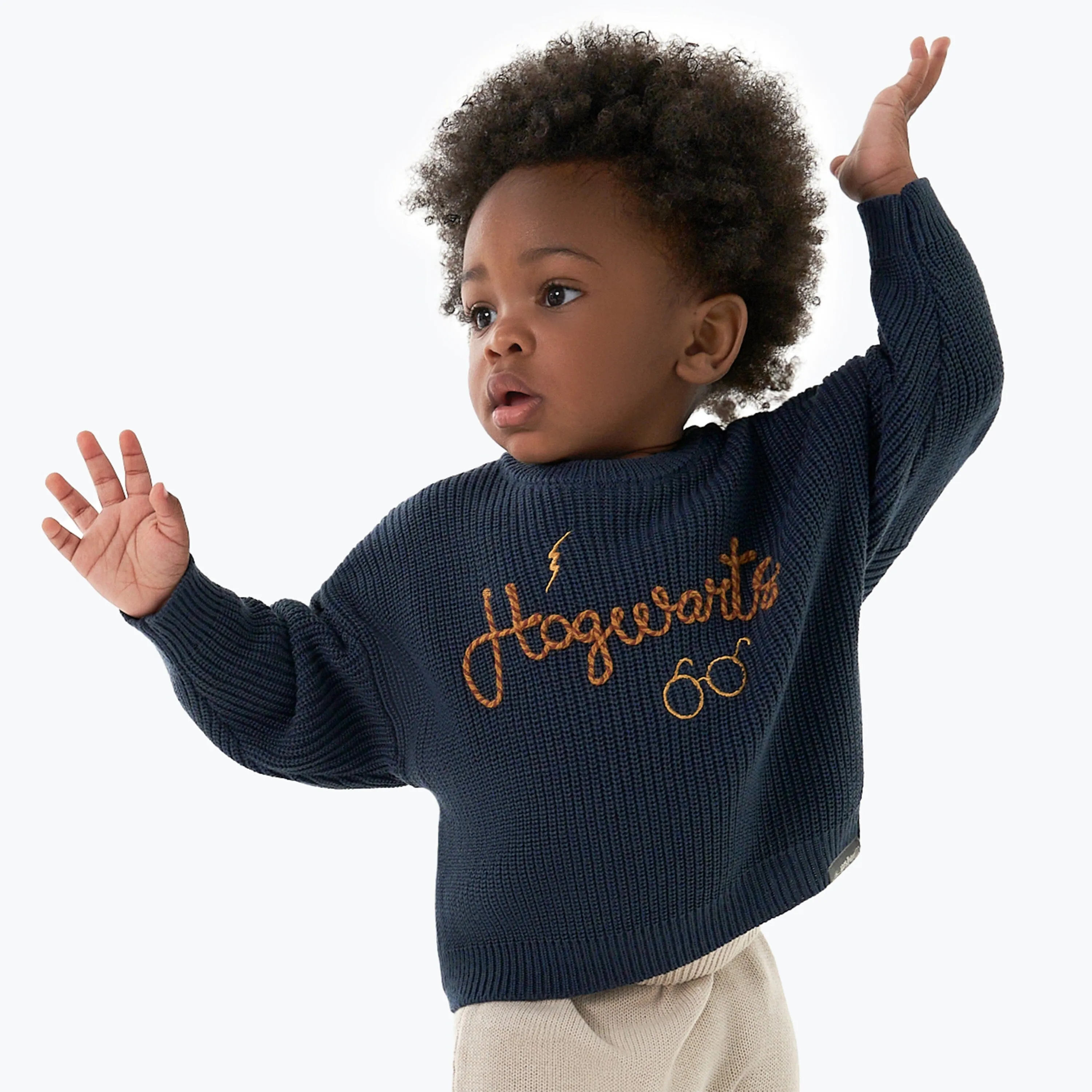 Infant and Toddler Neutral Hogwarts Sweater