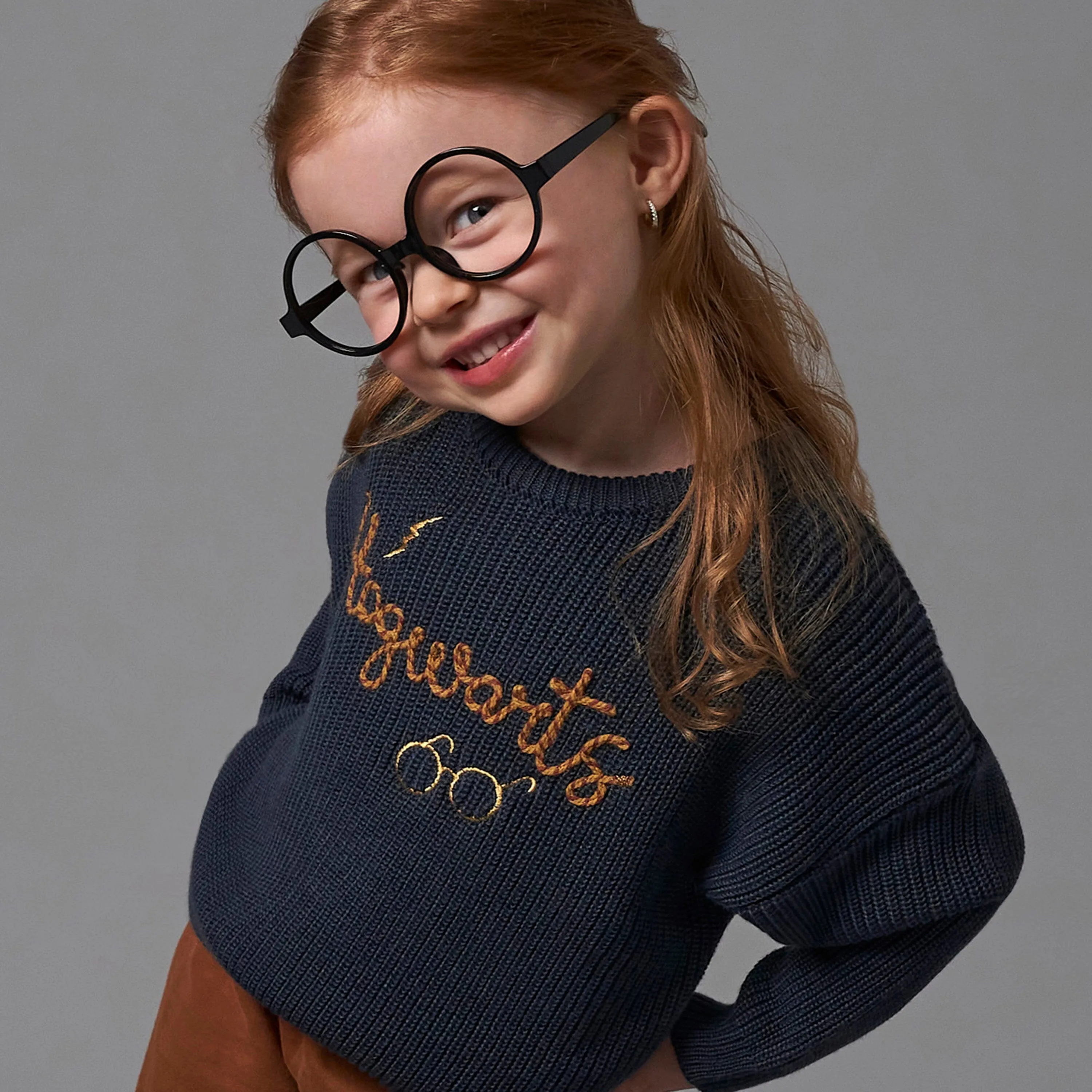 Infant and Toddler Neutral Hogwarts Sweater