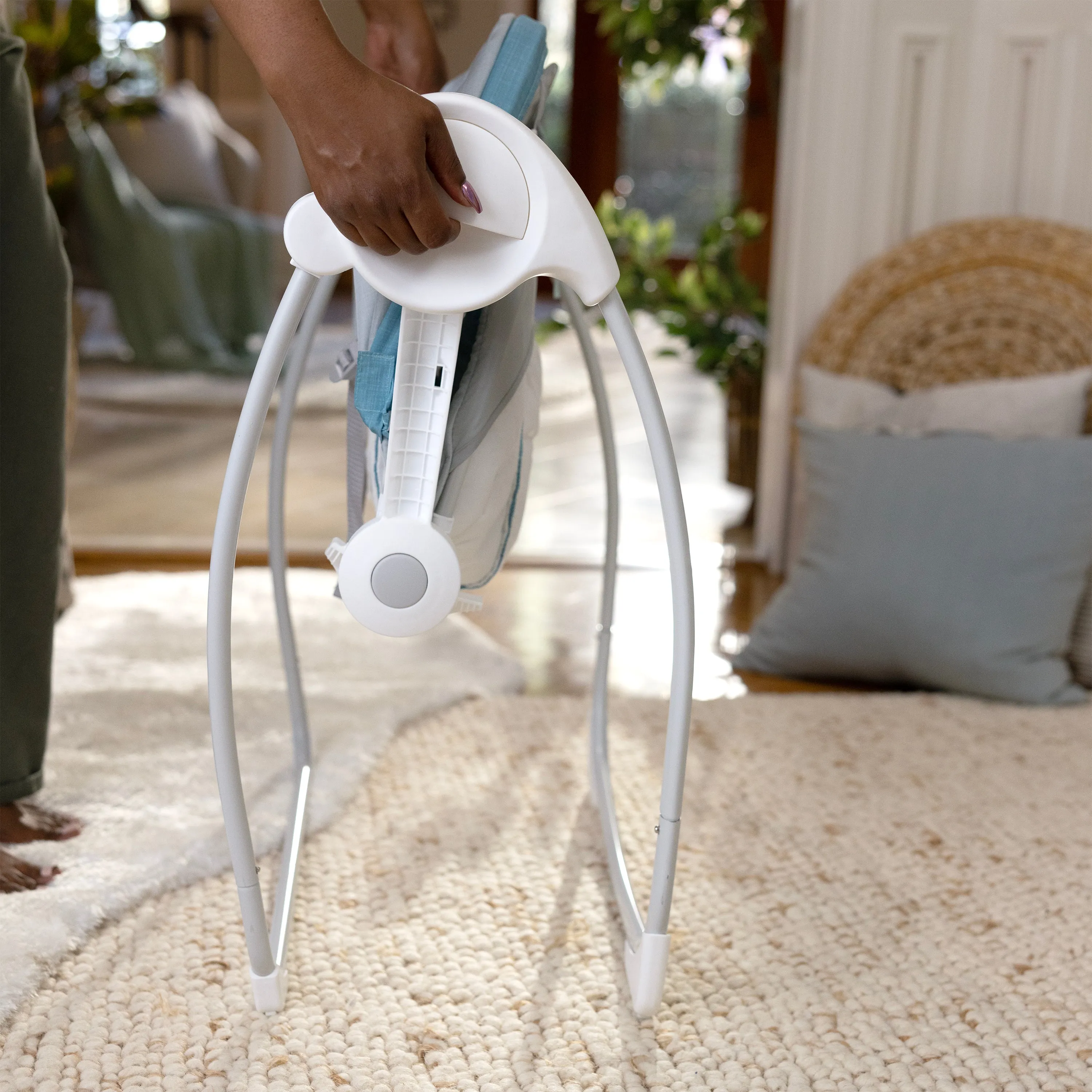 Ingenuity Sun Valley Canopy Portable Swing Teal