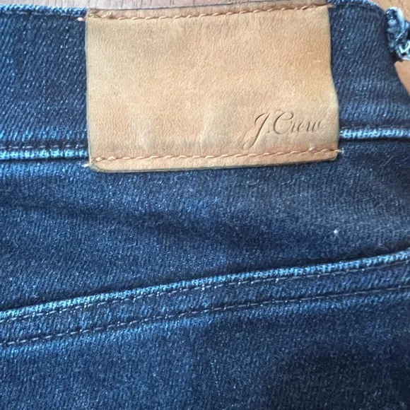 J. Crew Slim Demi Boot Brushed Back Jean Rinse wash. Size 30
