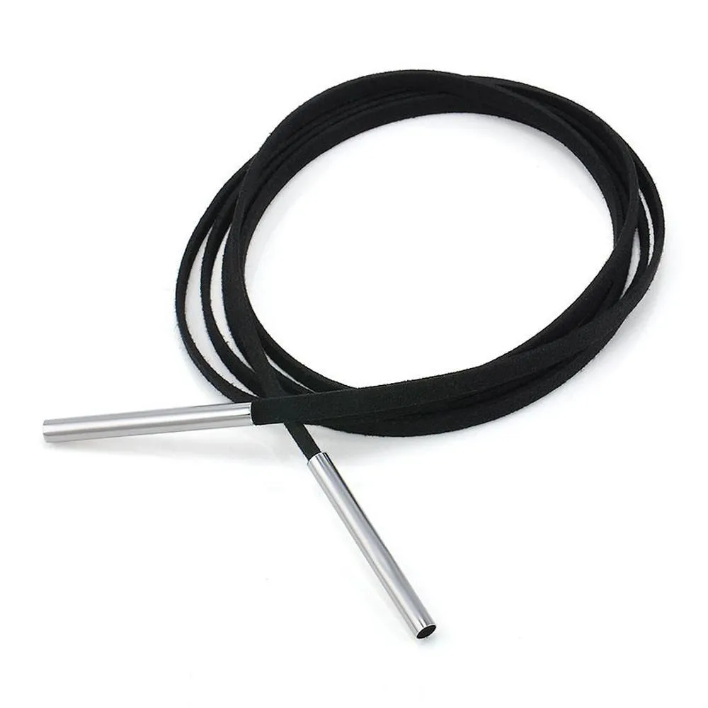 Janie Black Rope Tube Necklace