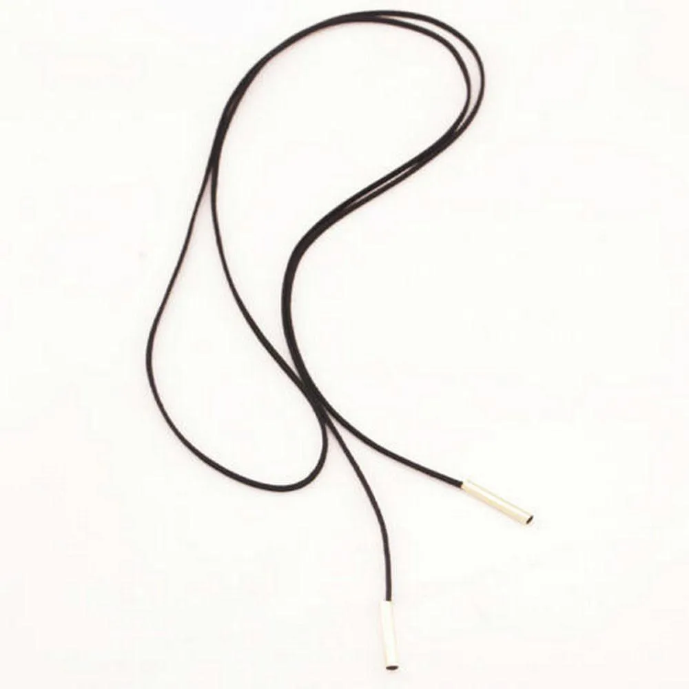 Janie Black Rope Tube Necklace